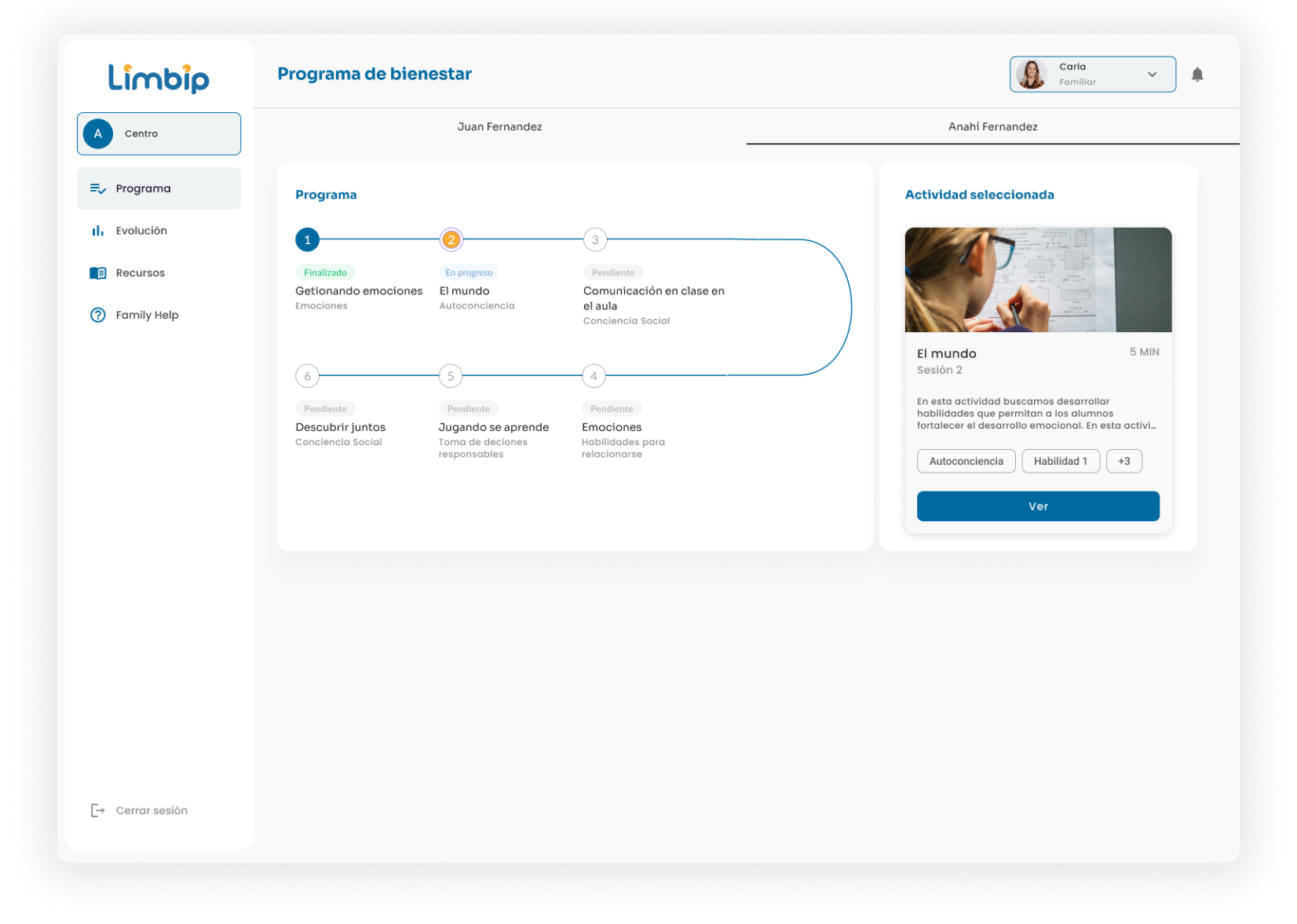Plataforma Limbip — Acompañar